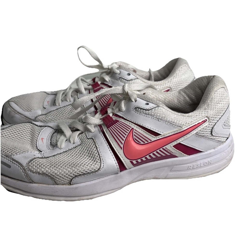 Nike‎ White Pink Running Shoes Motion Fit Reslon Women's Size 11